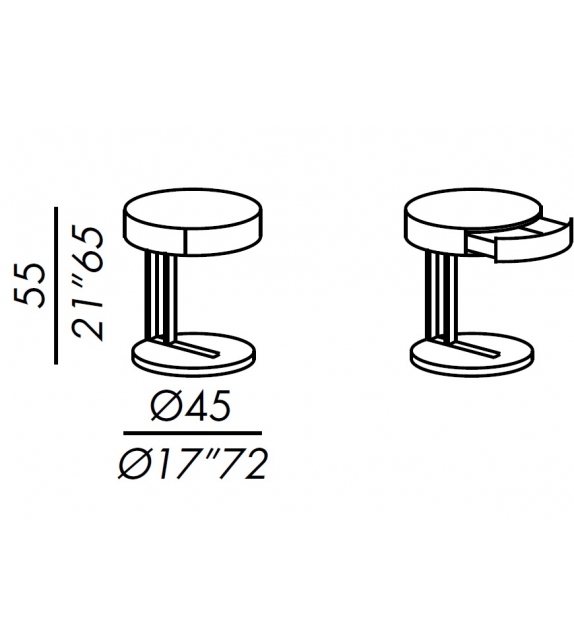 Ralf Meridiani Bedside Cabinet