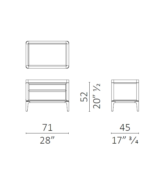 Full Ceccotti Collezioni Bedside Table