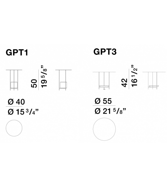 Panna Cotta Runder Couchtisch Molteni&C