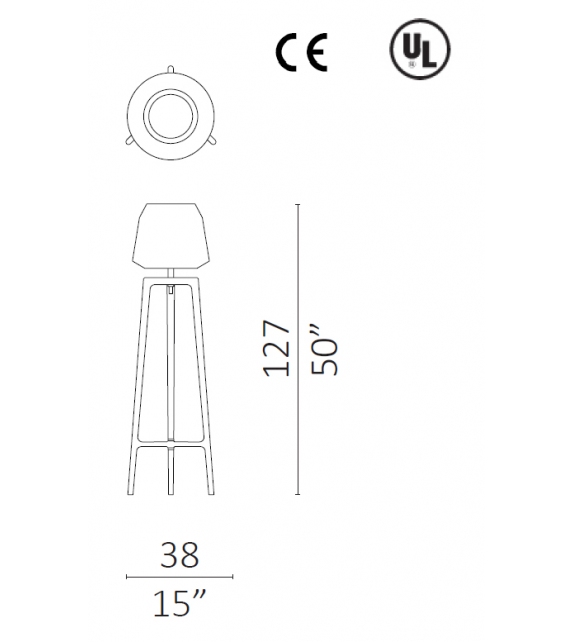 Lampo Lampada Da Terra Ceccotti Collezioni