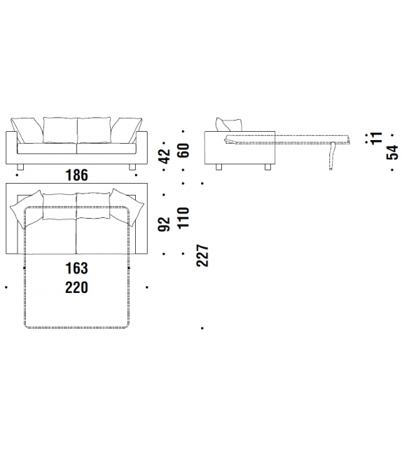 Nebula Night Diesel with Moroso Schlafsofa