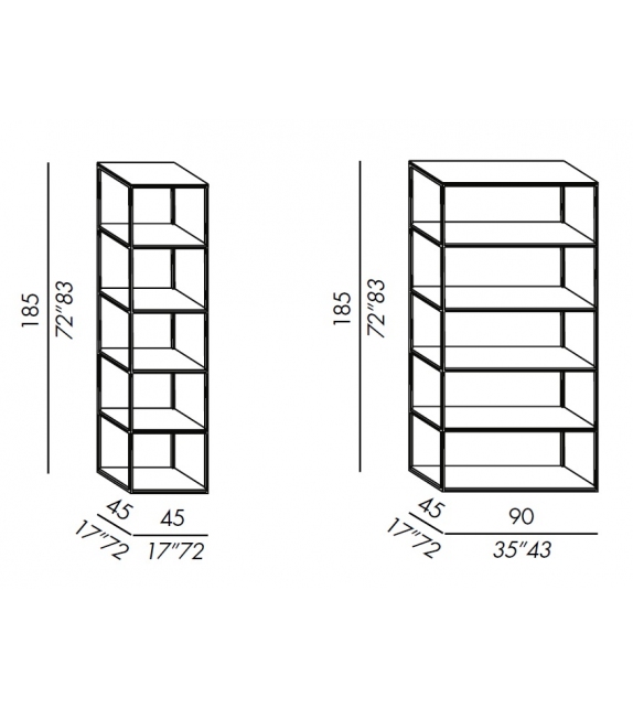 Hardy Meridiani Bookcase