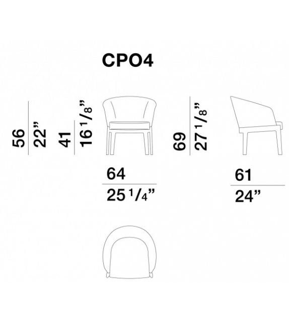 Chelsea Molteni & C Poltroncina