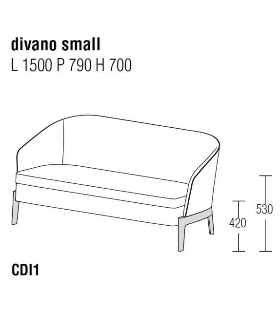 Chelsea Molteni & C Pequeño Sofá