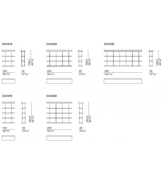 Graduate Bücherregal Molteni&C