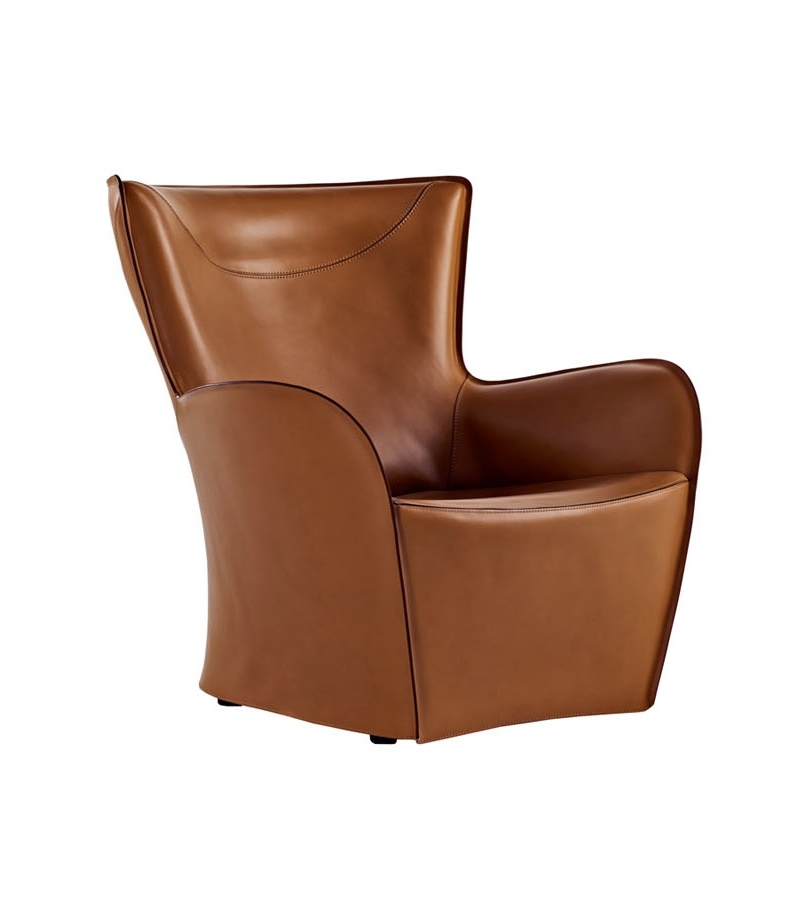 Mandrague Fauteuil en Cuir Molteni&C
