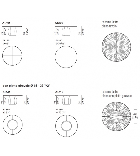 Asterias Molteni & C Table