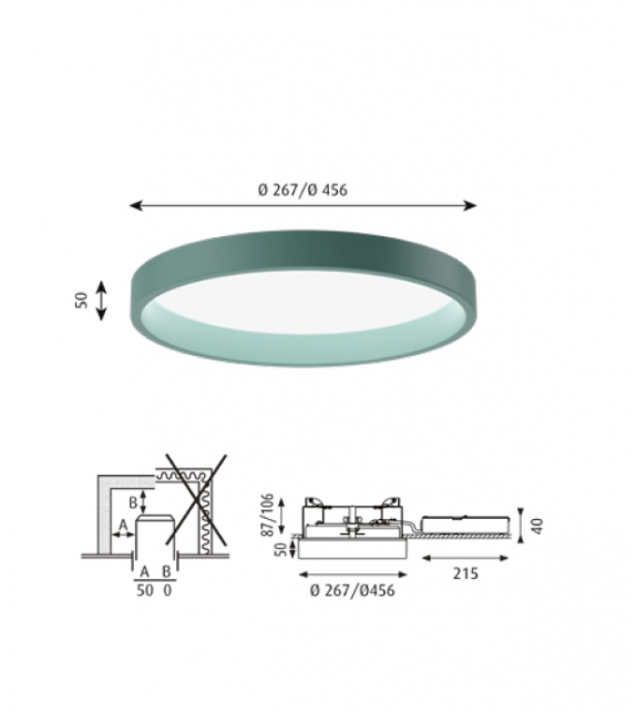 LP Circle Semi-incassato Louis Poulsen Lampada Ad Incasso
