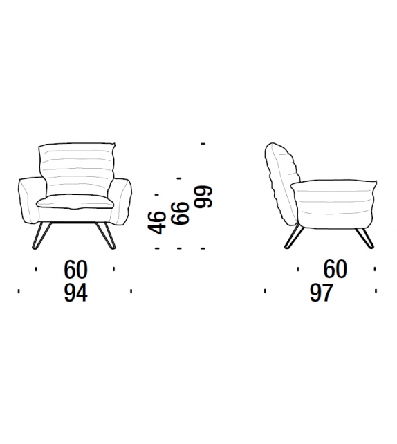 Cloudscape Chair Poltrona Diesel with Moroso