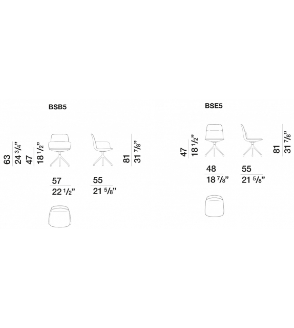Barbican Molteni & C Silla Giratoria