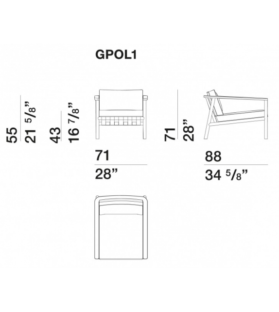 Gillis Molteni & C Fauteuil