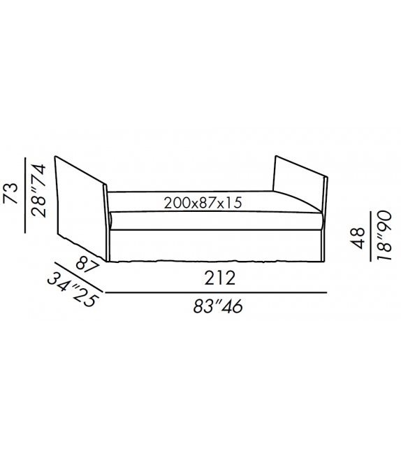 Dormeuse Meridiani Fox