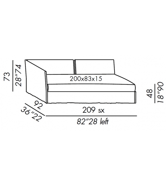 Meridiani Fox Daybed