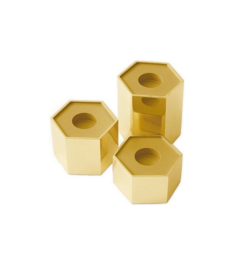 Candle Holder Hexagonal Gallotti&Radice Portavelas