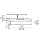 Easy Bed Meridiani Fox