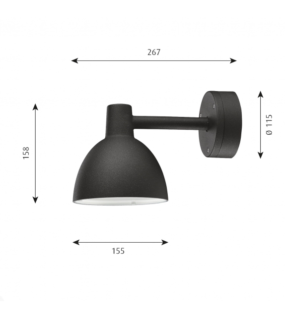Toldbod 155 Louis Poulsen Wall Lamp