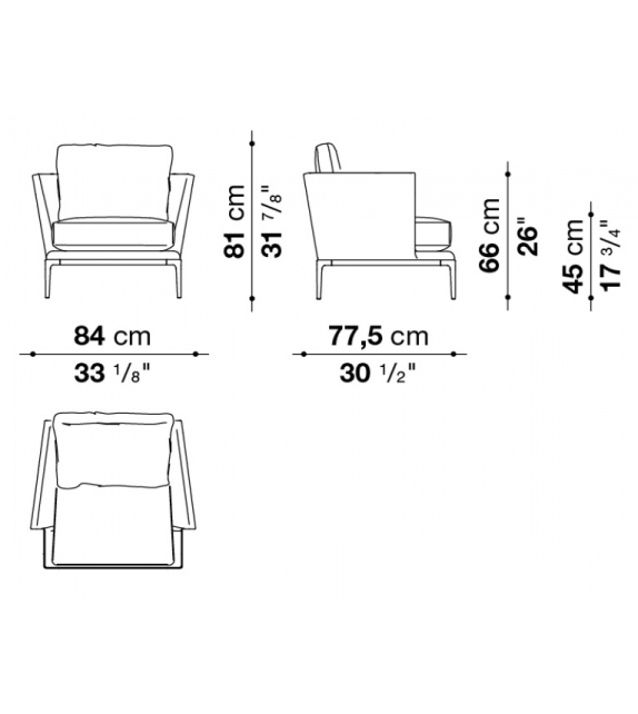 Atoll B&B Italia Fauteuil