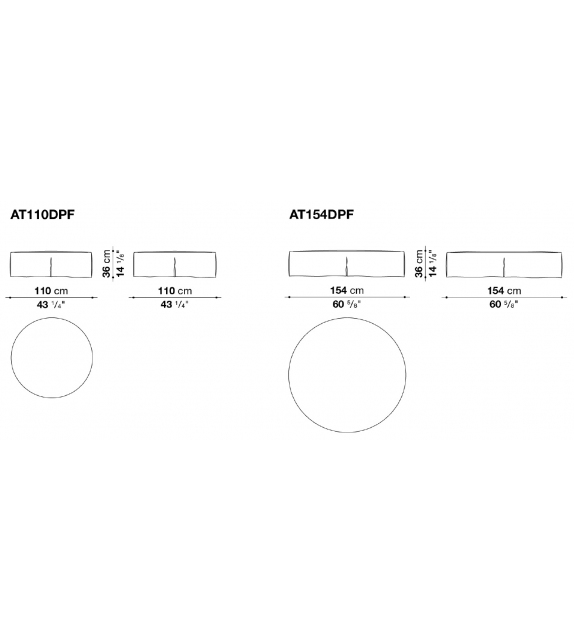 Atoll B&B Italia Pouf