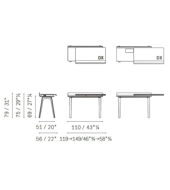 Iren Poltrona Frau Writing Desk