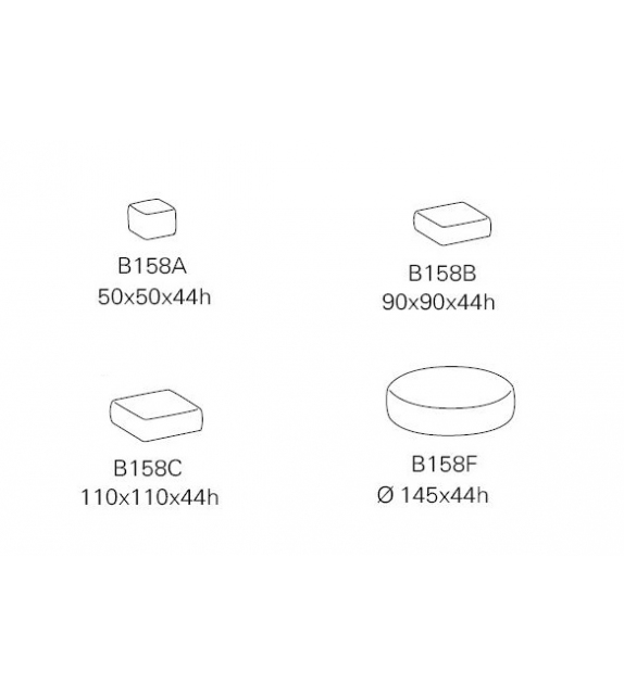 Tobit Paola Lenti Pouf