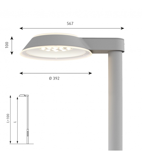 Homann Park Louis Poulsen Lampadaire