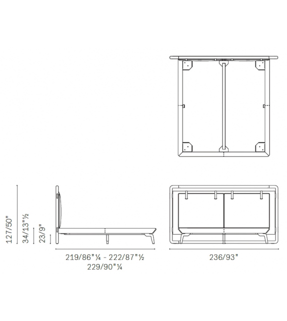 Volare Due Poltrona Frau Bett