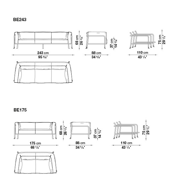 Borea Sofa B&B Italia Outdoor