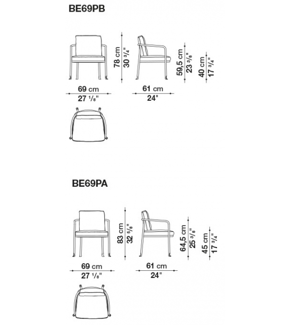 Borea B&B Italia Outdoor Stuhl