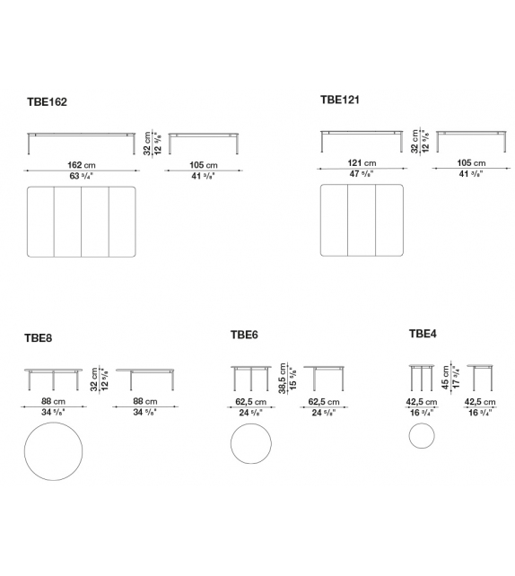Borea B&B Italia Outdoor Coffee Table