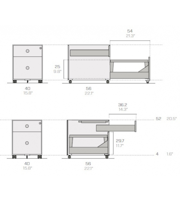 Mya Fantin Schubladenschrank
