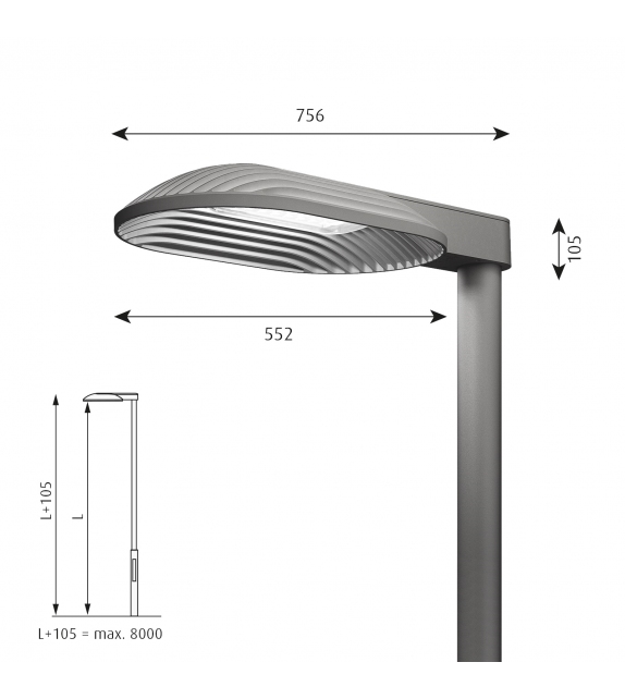 LP Xperi Louis Poulsen Lampadaire