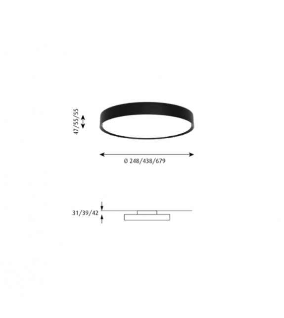 LP Slim Round Louis Poulsen Recessed Ceiling Lamp