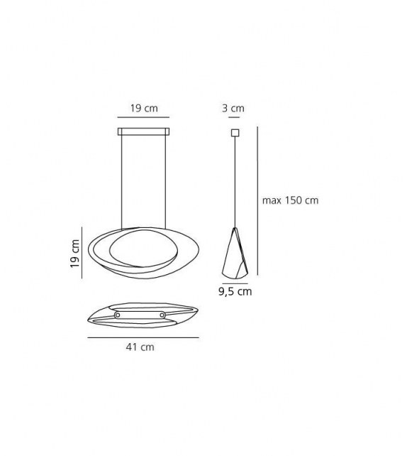 Cabildo Artemide Lampada da Parete