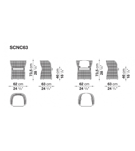 Canasta '13 B&B Italia Outdoor Silla
