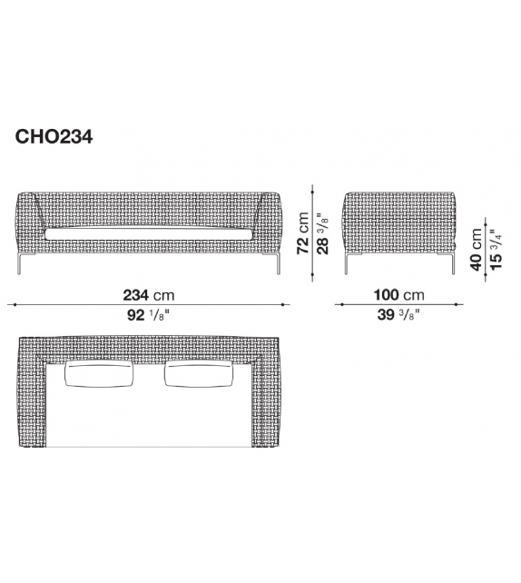 Charles Outdoor Sofa B&B Italia Outdoor