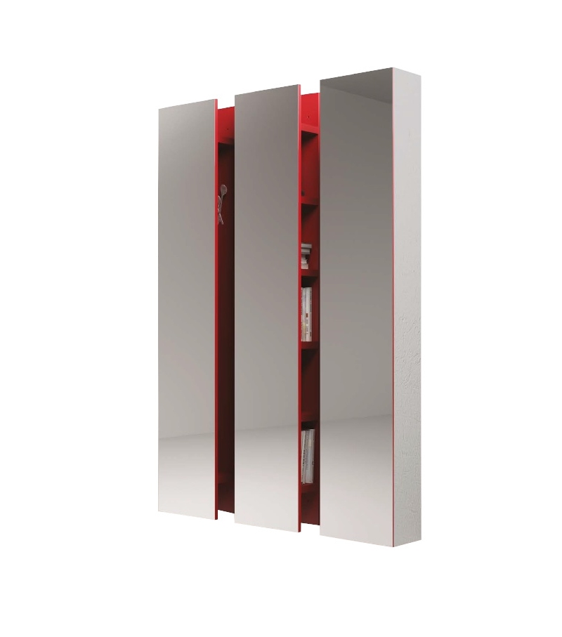 Ambrogio Minotti Italia Specchio / Appendiabiti / Contenitore