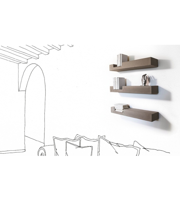 Concrete Minotti Italia Shelf