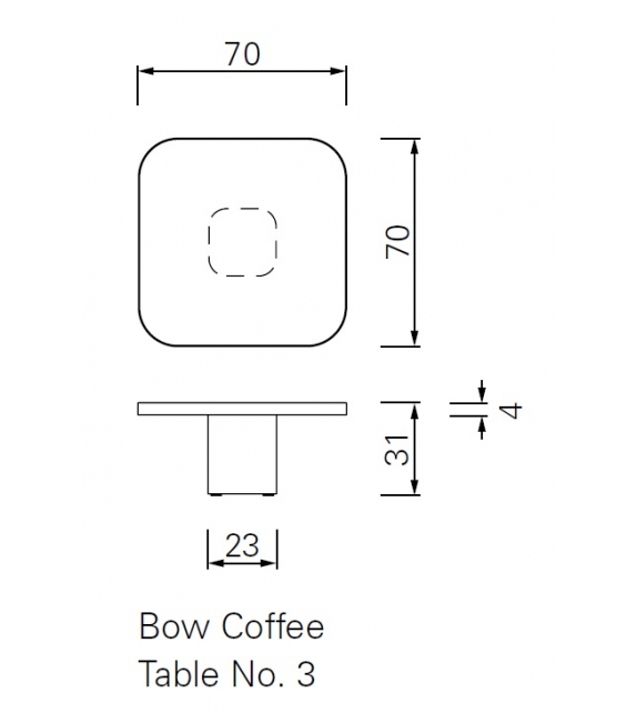 Bow No.3 Marble ClassiCon Coffee Table