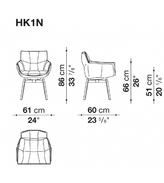 Husk Outdoor B&B Italia Outdoor Stuhl