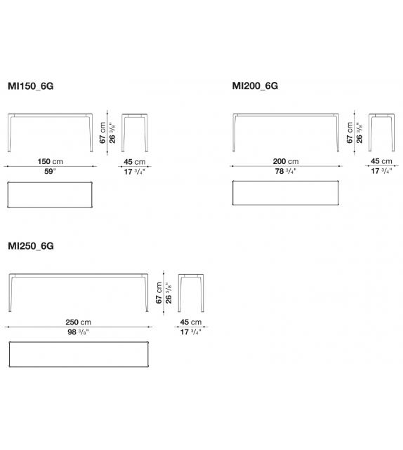 Mirto B&B Italia Outdoor Consolle in Gres