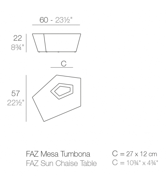 Faz Mesa Tumbona Vondom
