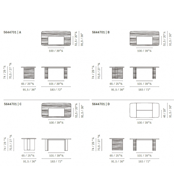 Trust Desk Poltrona Frau Bureau