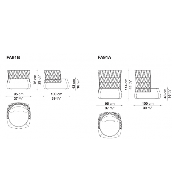 Fat-Sofa Outdoor Sessel B&B Italia Outdoor