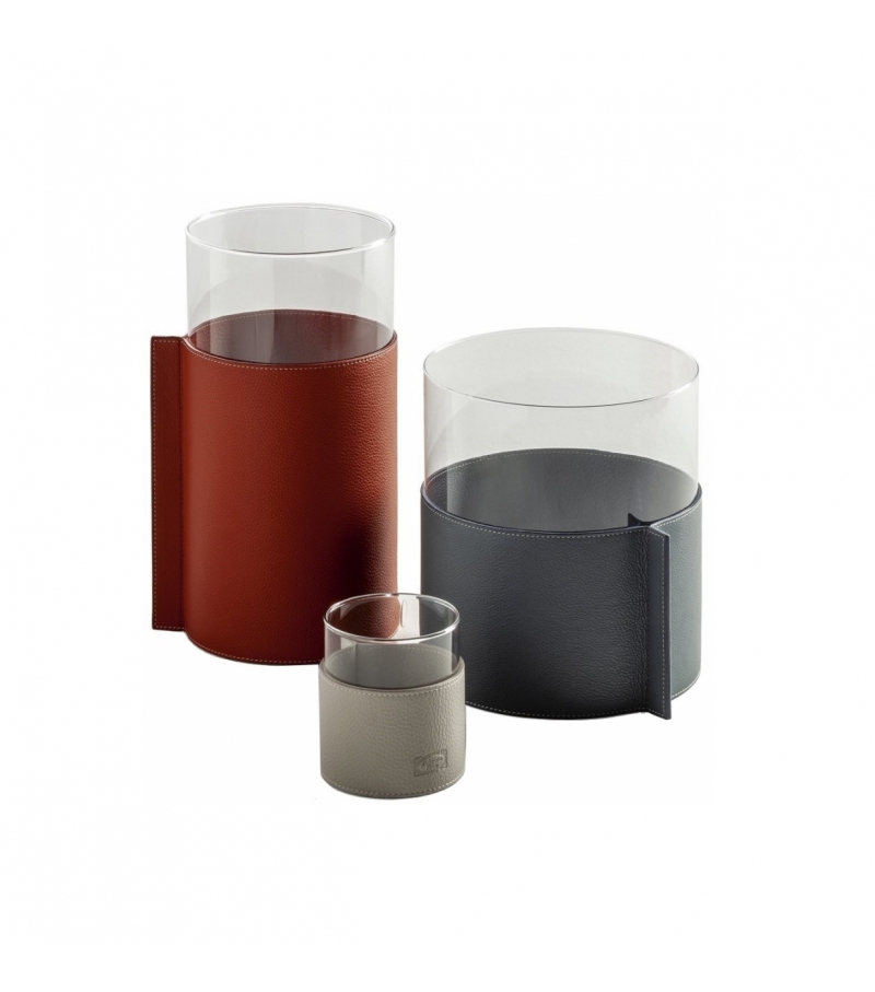 Gli Oggetti - Leather Pot Vase Poltrona Frau