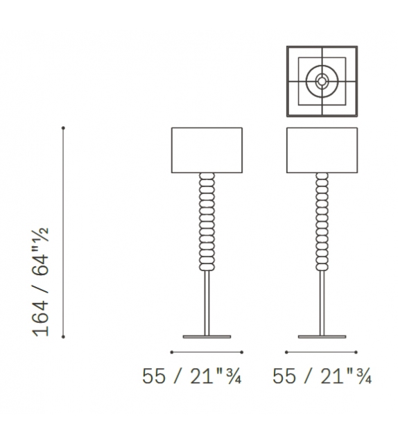 Fede Poltrona Frau Lampadaire