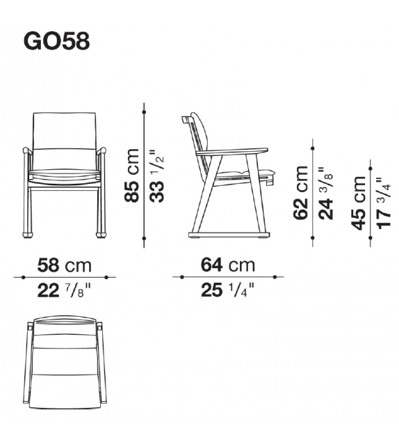 Gio B&B Italia Fauteuil Outdoor