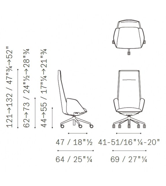 Cercle Poltrona Frau Fauteuil