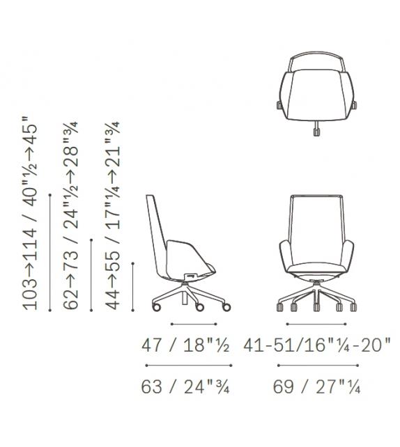 Cercle Executive Poltrona Frau Fauteuil
