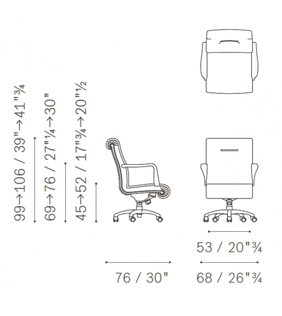 Forum Executive Poltrona Frau Butaca
