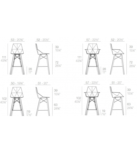 Faz Wood Vondom Stool